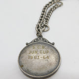 Victorian Sterling Silver Graduating Albert Watch Chain Antique 1893 Birmingham