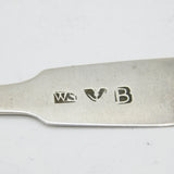 Banff Scottish Georgian Sterling Silver Teaspoon Antique c1825 William Simpson I