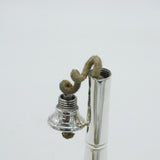 Victorian Sterling Silver Novelty Hunting Horn Form Table Lighter Antique 1891 London