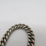 Victorian Sterling Silver Double Albert Watch Chain Antique 1898 Birmingham