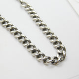 Victorian Sterling Silver Graduating Watch Chain with Fob 1897 Birmingham