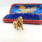 9ct Yellow Gold Lion Leo Solid Charm Pendant Vintage 1990 Birmingham