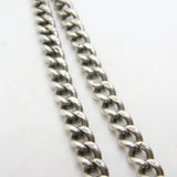 Victorian Sterling Silver Graduating Watch Chain with Fob 1897 Birmingham