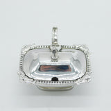 William IV Sterling Silver Floral Pattern Salt Cellar Antique 1833 London