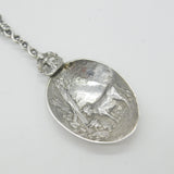 Victorian Dutch Sterling Silver Picture Bowl Liberation Spoon Antique c1880