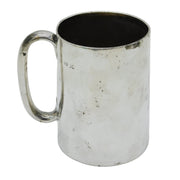 Victorian Sterling Silver Monogram Pint Tankard Mug Antique c1870 London