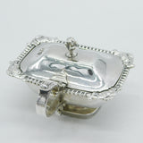 William IV Sterling Silver Floral Pattern Salt Cellar Antique 1833 London