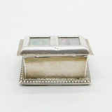 Victorian Sterling Silver Double Desk Stamp Holder Antique 1900 Chester