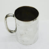 Victorian Sterling Silver Monogram Pint Tankard Mug Antique c1870 London