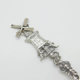 Victorian Dutch Sterling Silver Picture Bowl Liberation Spoon Antique c1880