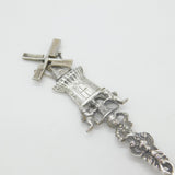 Victorian Dutch Sterling Silver Picture Bowl Liberation Spoon Antique c1880