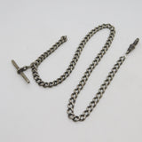 Victorian Sterling Silver Albert Watch Chain Antique 1899 Birmingham