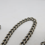 Victorian Sterling Silver Albert Watch Chain Antique 1899 Birmingham