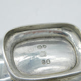 William IV Sterling Silver Floral Pattern Salt Cellar Antique 1833 London
