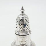 George II Sterling Silver Floral Muffineer Caster c1740 London Samuel Wood