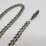 Victorian Sterling Silver Albert Watch Chain Antique 1899 Birmingham