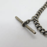 Victorian Sterling Silver Albert Watch Chain Antique 1899 Birmingham
