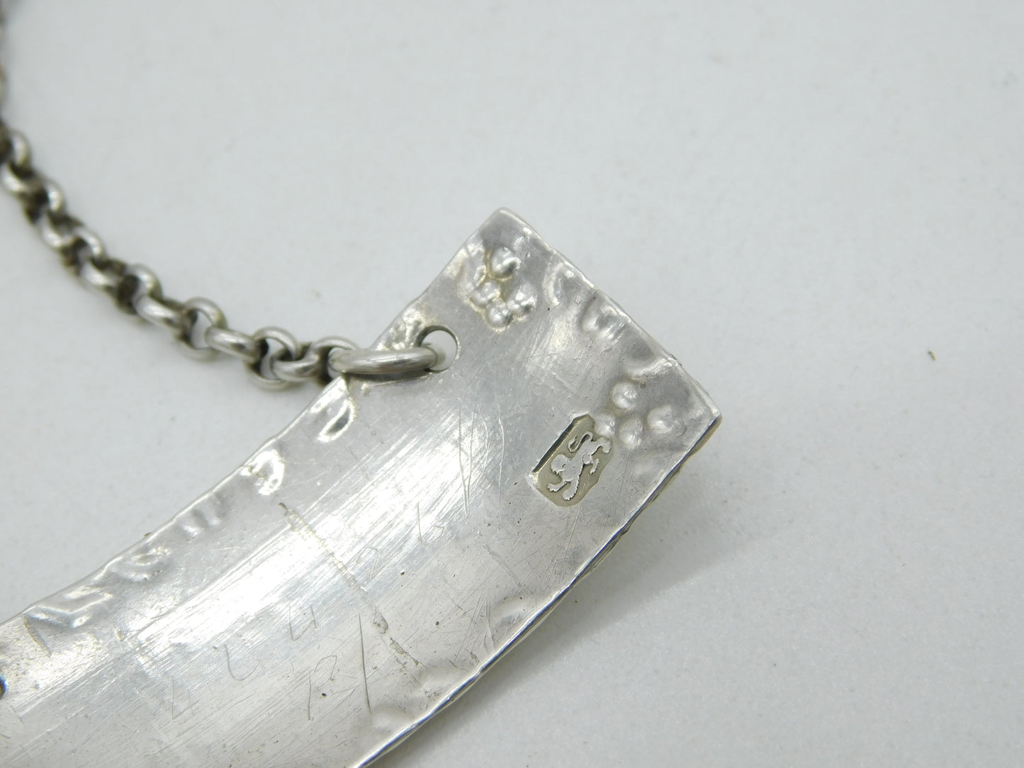 George III Sterling Silver Hock Decanter Label Antique c1770 Hester Bateman