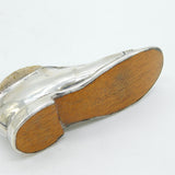 Edwardian Sterling Silver Shoe Form Novelty Pin Cushion Antique 1909 Chester
