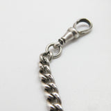 Victorian Sterling Silver Double Albert Watch Chain 1899 Birmingham Antique