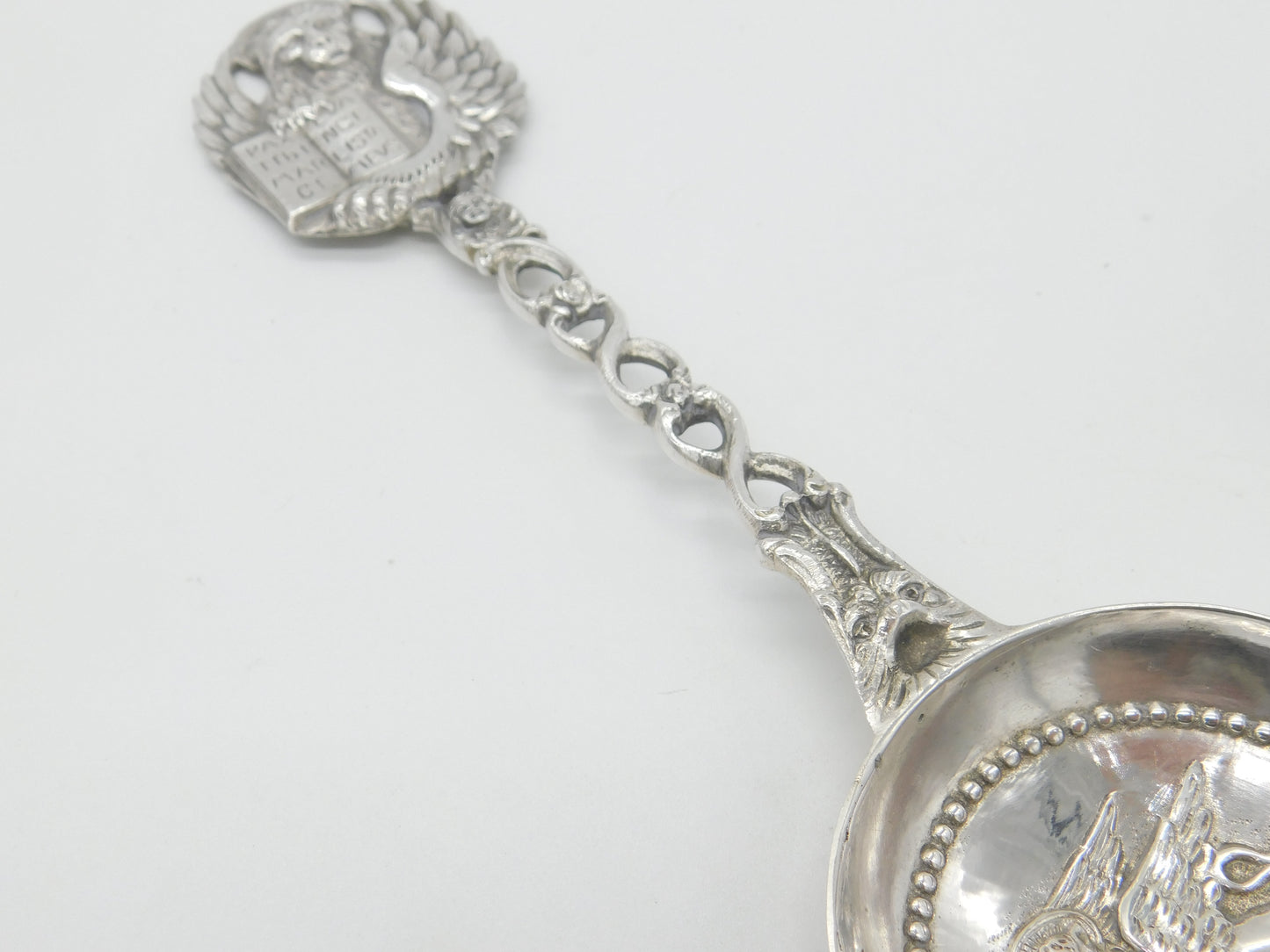 Victorian Italian Sterling Silver Liberation Spoon Lion of Venice Antique c1880