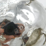 George II Pair Sterling Silver Floral Pattern Sauce Boats 1758 London W. Brind