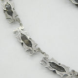 George III Sterling Silver & Paste Set Floral Collar Necklace Antique c1820