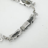George III Sterling Silver & Paste Set Floral Collar Necklace Antique c1820