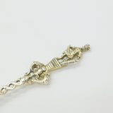 Victorian Sterling Silver Gilt King Terminal Serving Spoon 1890 London Antique