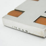 Victorian Sterling Silver & Wooden 'Pall Mall Whist Marker' Antique 1897 Birmingham