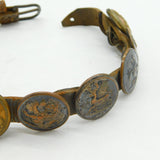 Victorian Regimental & Livery Buttons Dog or Goat Collar Antique c1880