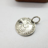 Queen Anne Sterling Silver Maundy Two Pence Coin Charm 1710 Antique