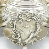 George III Sterling Silver Warwick Cruet Set Antique 1767 London William Tuite
