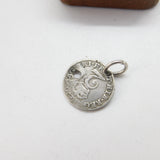 Queen Anne Sterling Silver Maundy Two Pence Coin Charm 1710 Antique