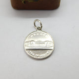 Victorian Sterling Silver Bank of Ireland Dublin Charm Pendant 1887 Antique