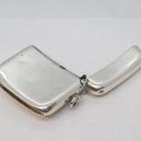 Sterling Silver & Enamel Pug Dog Vesta Case Antique 1913 Birmingham Art Deco