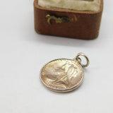 Victorian Sterling Silver Bank of Ireland Dublin Charm Pendant 1887 Antique