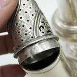 George III Sterling Silver Warwick Cruet Set Antique 1767 London William Tuite