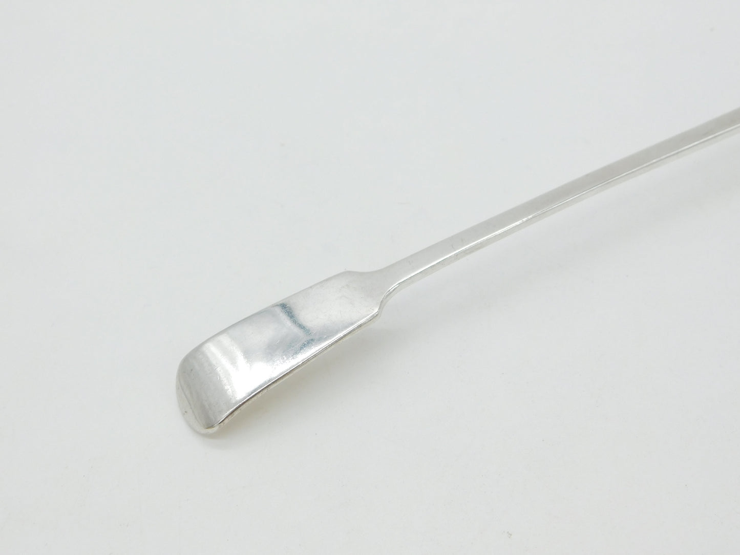 Sterling Silver Long Handle Fiddle Pattern Cocktail Mixing Spoon 1927 London