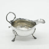 George III Sterling Silver Scroll Handle Sauce Boat Antique 1807 London