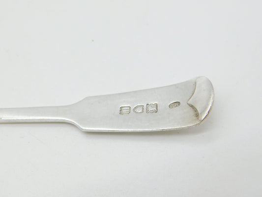 Sterling Silver Long Handle Fiddle Pattern Cocktail Mixing Spoon 1927 London