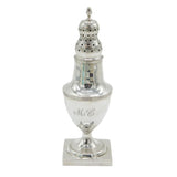 George III Sterling Silver Pedestal Muffineer Sugar Caster Antique 1778 London