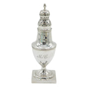 George III Sterling Silver Pedestal Muffineer Sugar Caster Antique 1778 London
