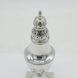 George III Sterling Silver Pedestal Muffineer Sugar Caster Antique 1778 London