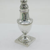 George III Sterling Silver Pedestal Muffineer Sugar Caster Antique 1778 London