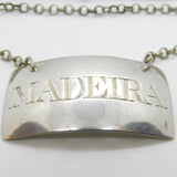 Georgian Sterling Silver Bright Cut Madeira Decanter Label 1802 London
