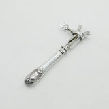 Victorian French Silver Handled Lamb 'Gigot' Bone Holder c1890 Antique