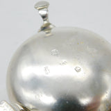 Georgian Pair of Sterling Silver Paw Foot Salt Cellars 1772 London Stephen Adams