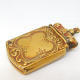 King Edward VII Brass Coronation Crown Vesta Matches Case Antique c1901