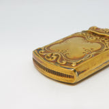 King Edward VII Brass Coronation Crown Vesta Matches Case Antique c1901